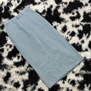 Vintage 90s Ruff Hewn Black and White Striped Pencil Skirt